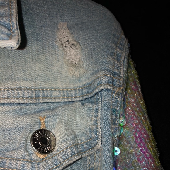 Glittery jean jacket - Picture 5 of 7